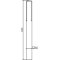 Genbrugsmateriale-stolpe | firkantet stolpe 140 x 140 mm | Pullerter uden fr�set rille og reflekser Farve: sort